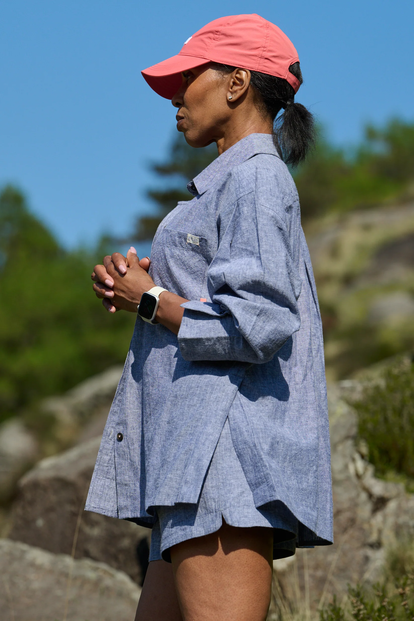 Breeze Linen Shirt - Steel Blue - Image 2