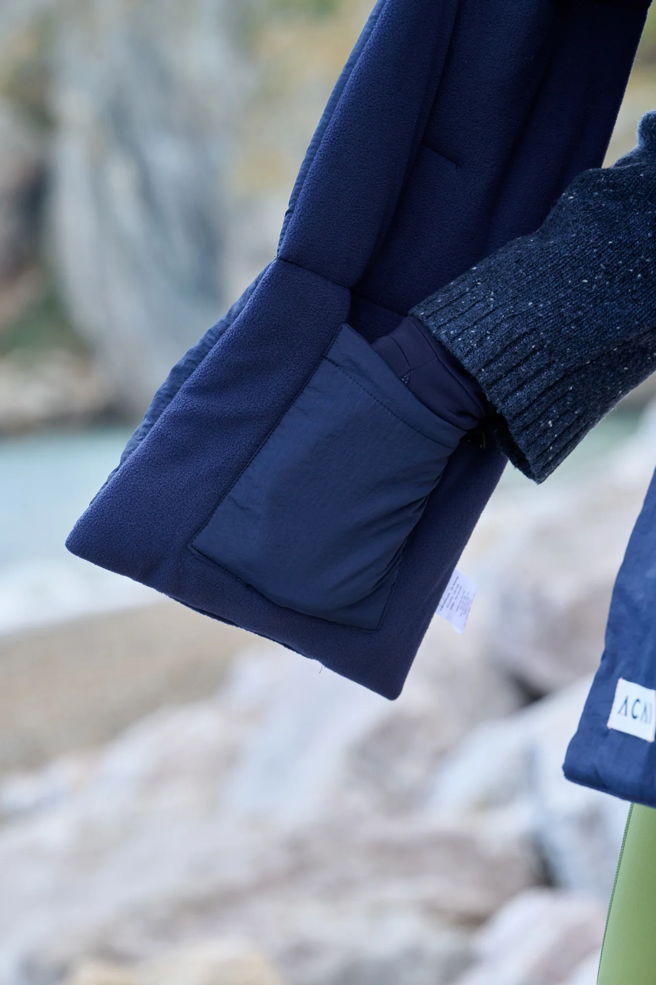 Cloud Wrap Scarf - Deep Navy - Image 6