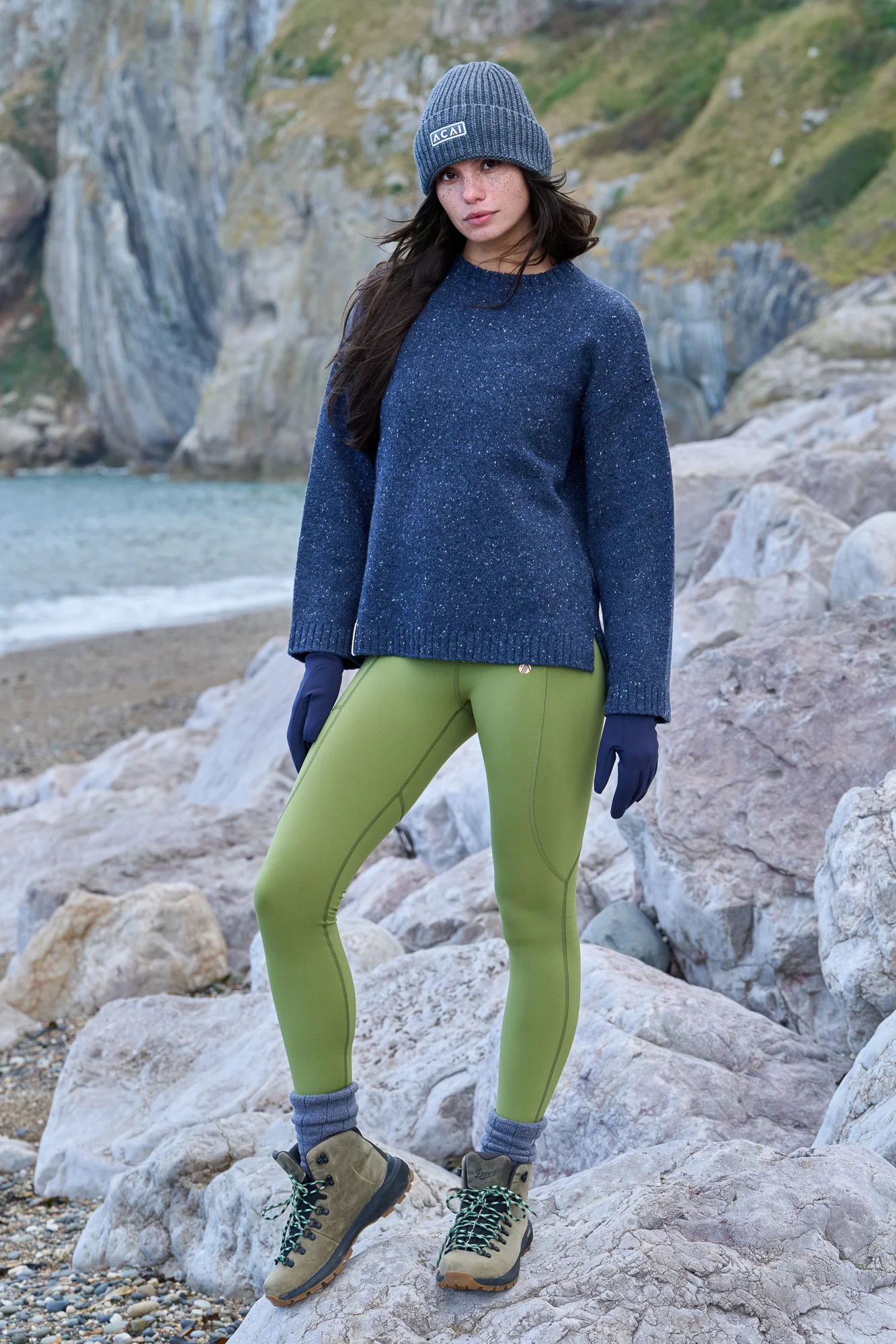 Dusk Crew Neck Knitted Jumper - Deep Navy - Image 2