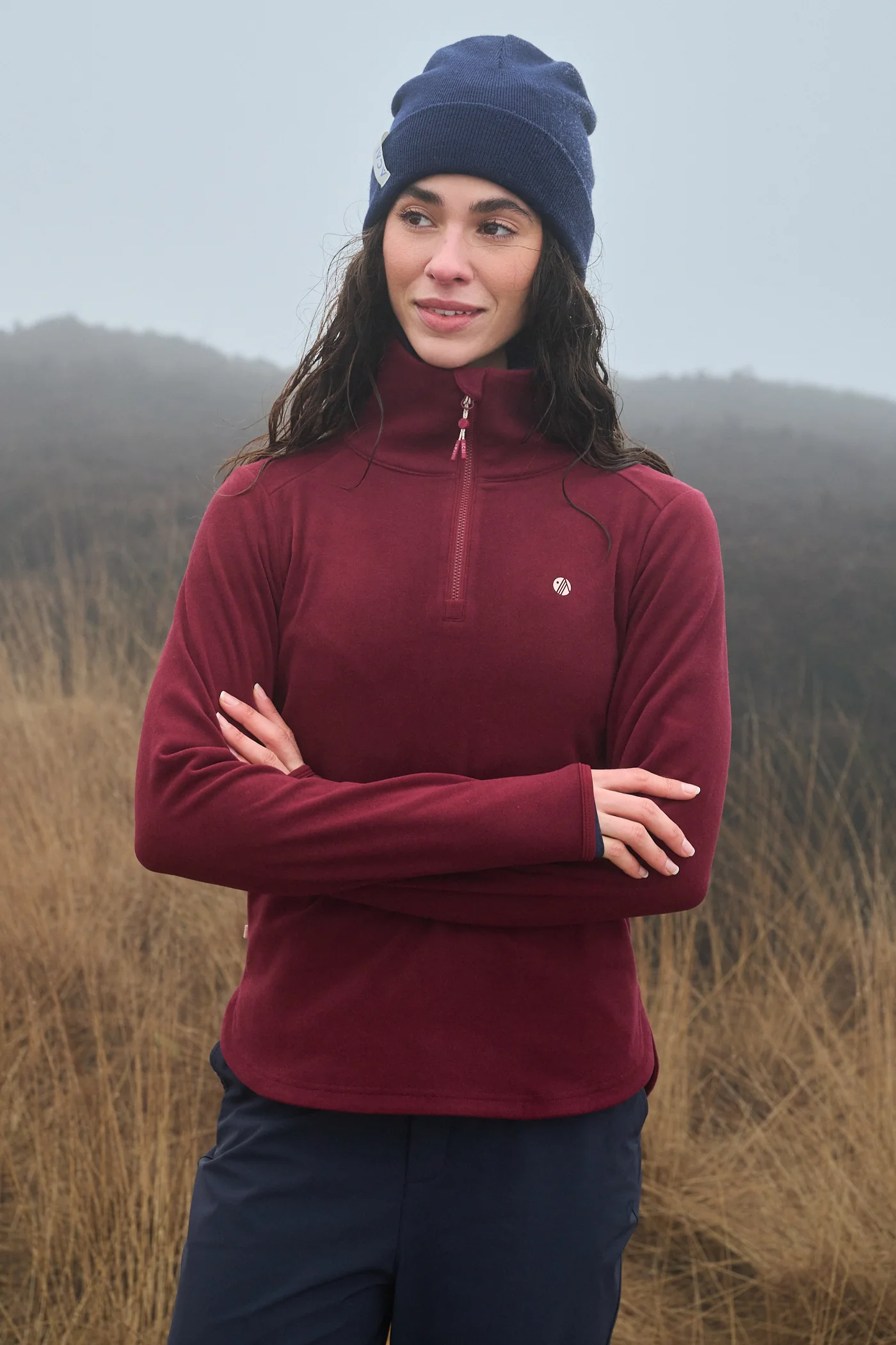 Endurasoft Quarter Zip - Cabernet - Image 3