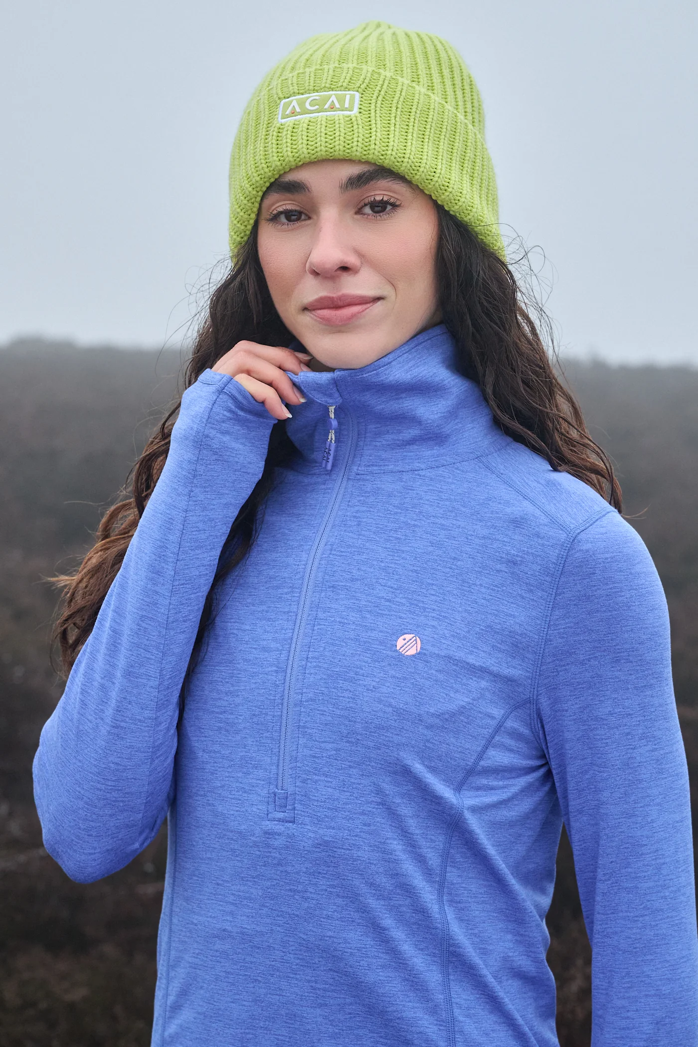 Freeform Quarter Zip - Baja Blue - Image 3