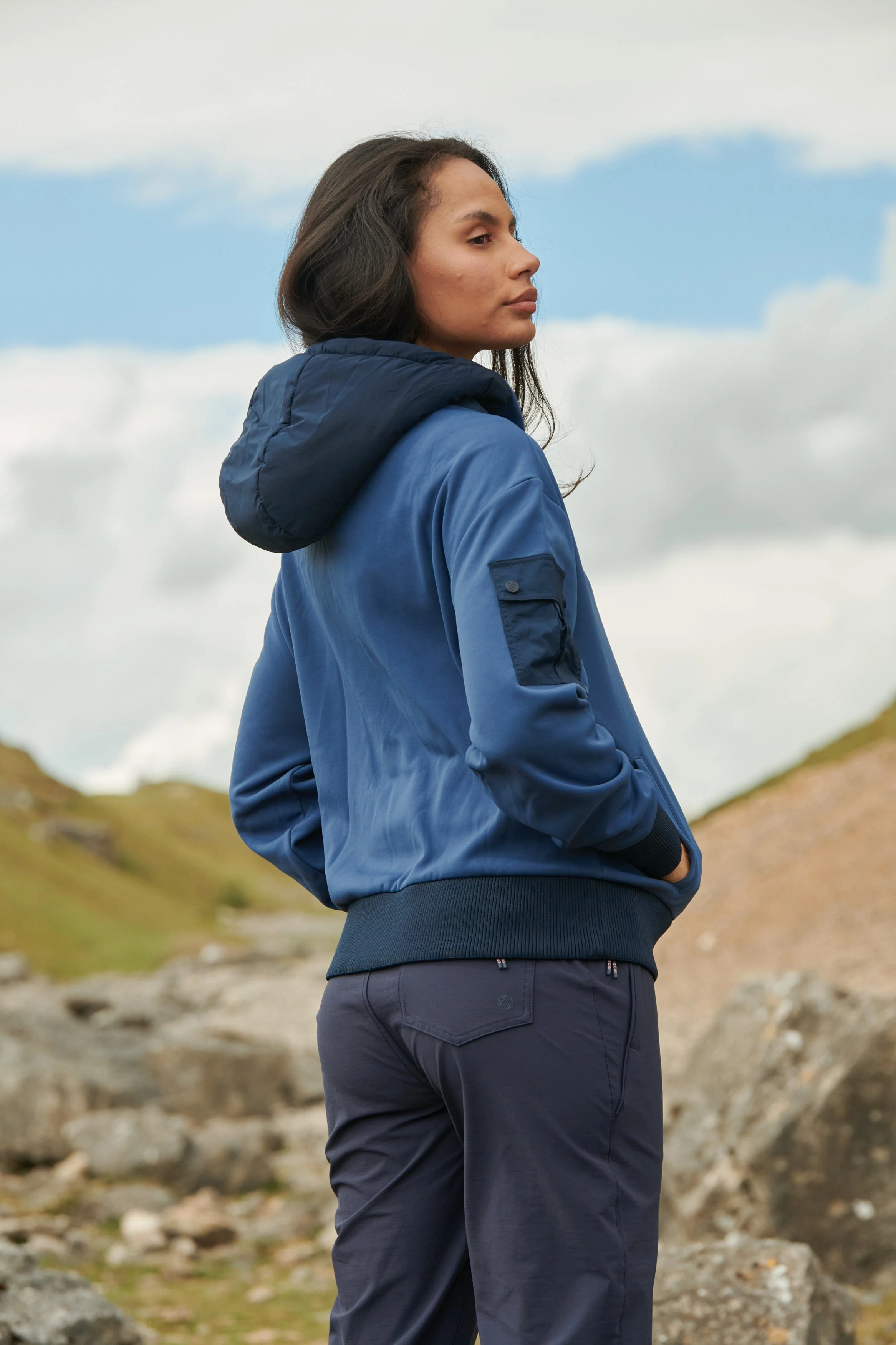 Go Explore Hoodie - Steel Blue - Image 3
