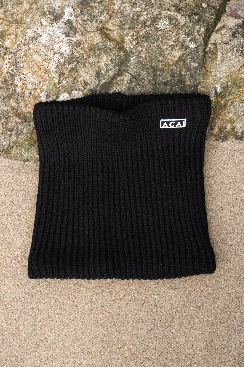 Merino Wool Snood - Black