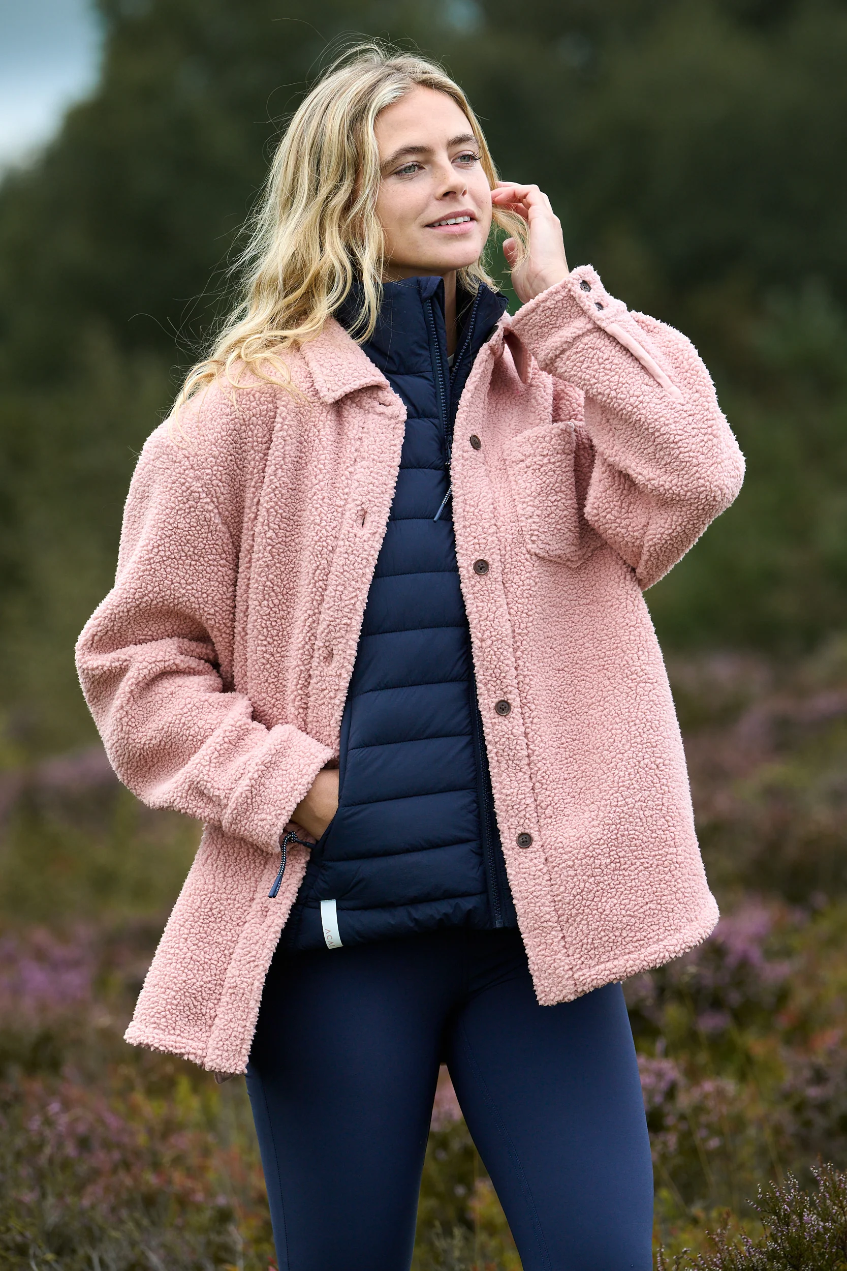 Outlander Fleece Shirt - Dusky Pink - Image 2