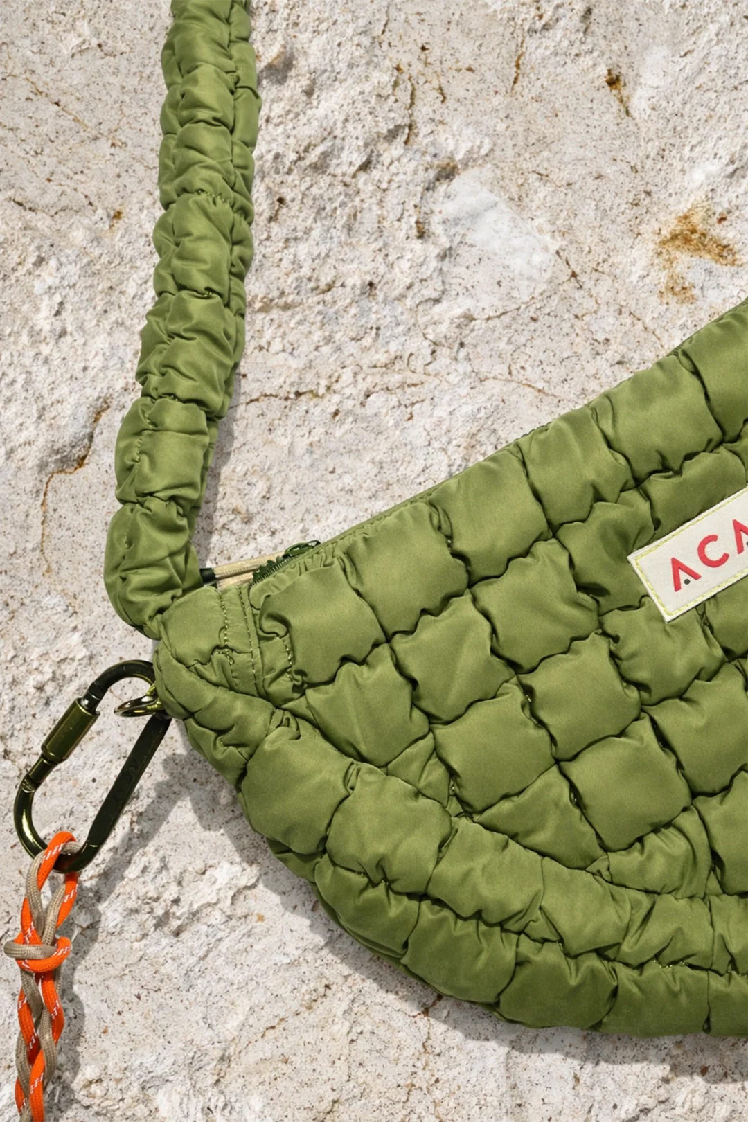 Quilted Bag - Olive - Image 2
