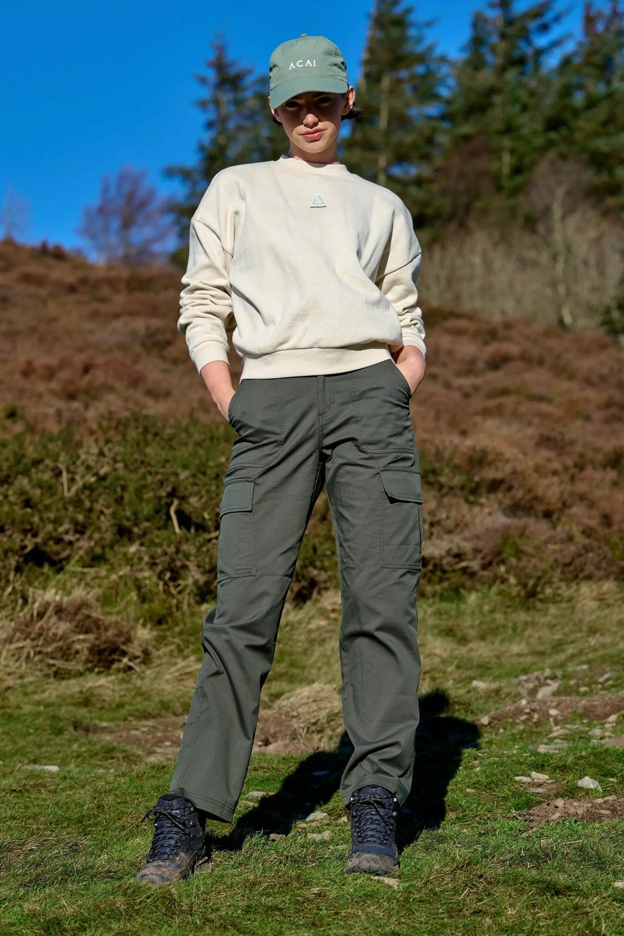 Retreat Crew Neck Sweatshirt - Oatmeal - Image 4