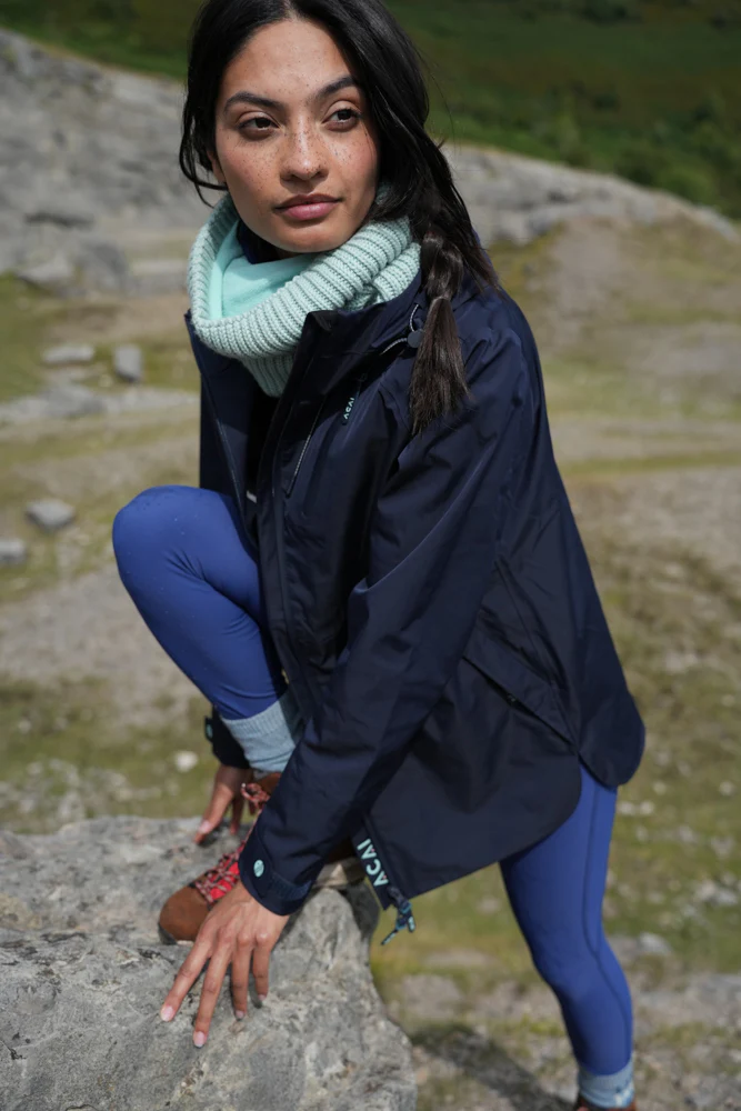 Shower Resistant Softshell Leggings - Twilight Blue - Image 6
