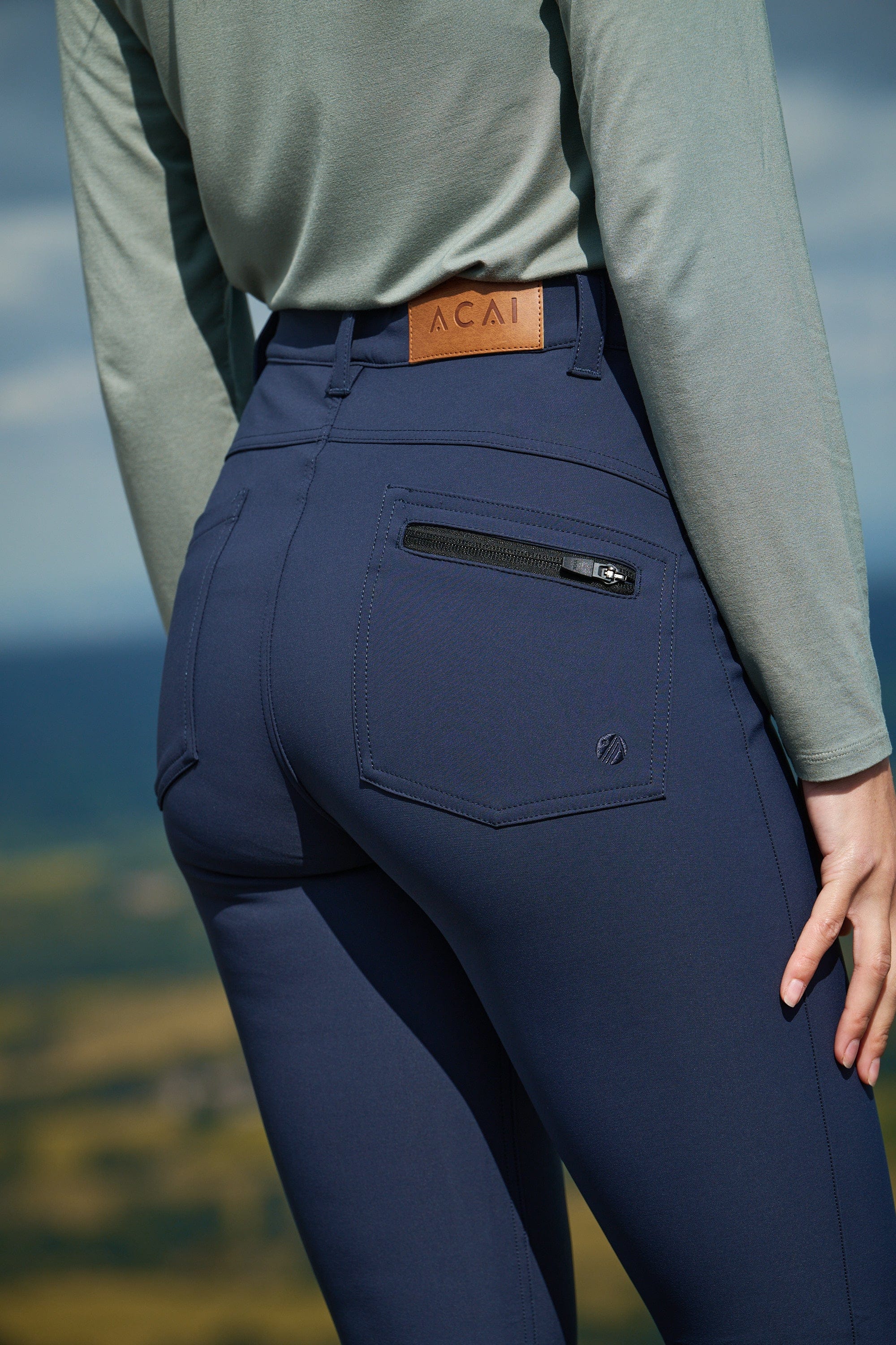 MAX Stretch High Abrasion Skinny Outdoor Trousers - Midnight Blue - Image 12