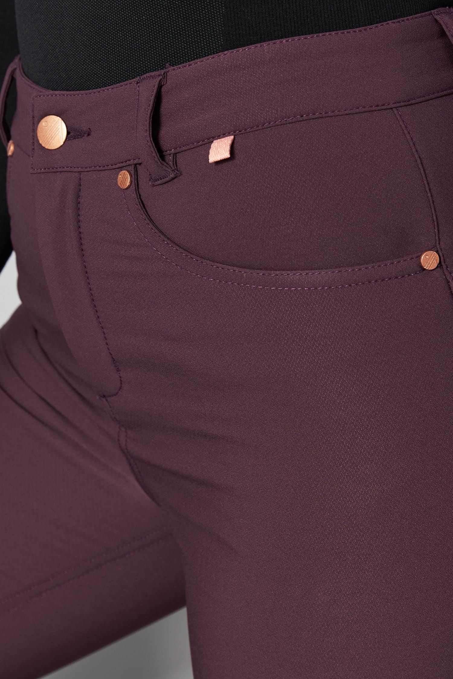 MAX Stretch Thermal Skinny Outdoor Trousers - Aubergine - Image 12