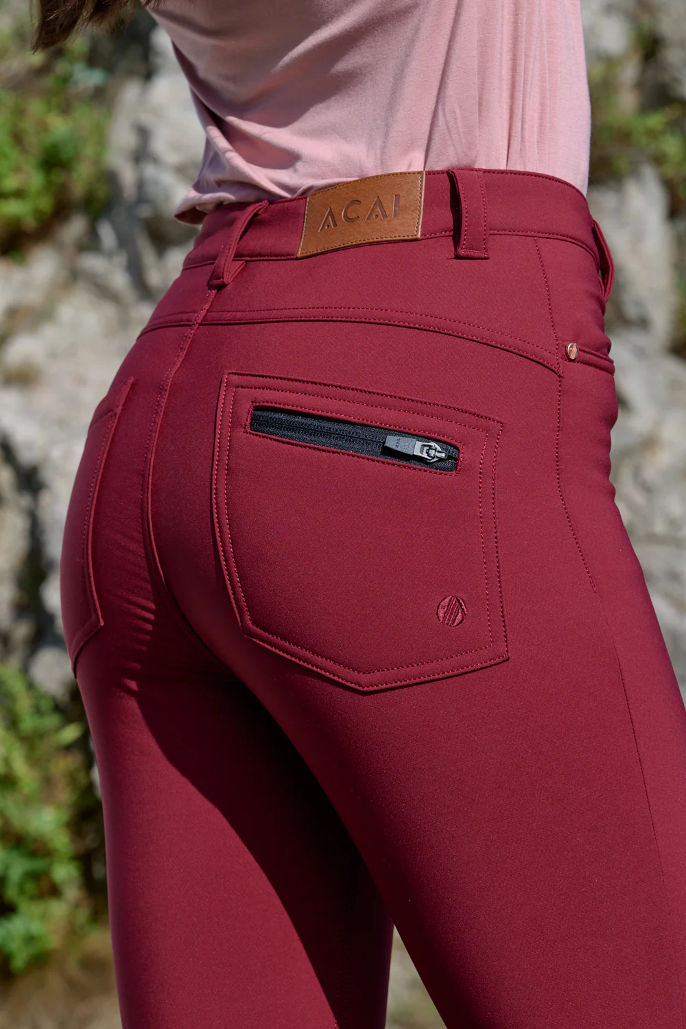 MAX Stretch Thermal Skinny Outdoor Trousers - Cabernet - Image 4